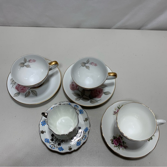Vintage Bone China Tea Cups-Springfield, Wedgwood,Made in England,2 from Japan - Picture 6 of 12
